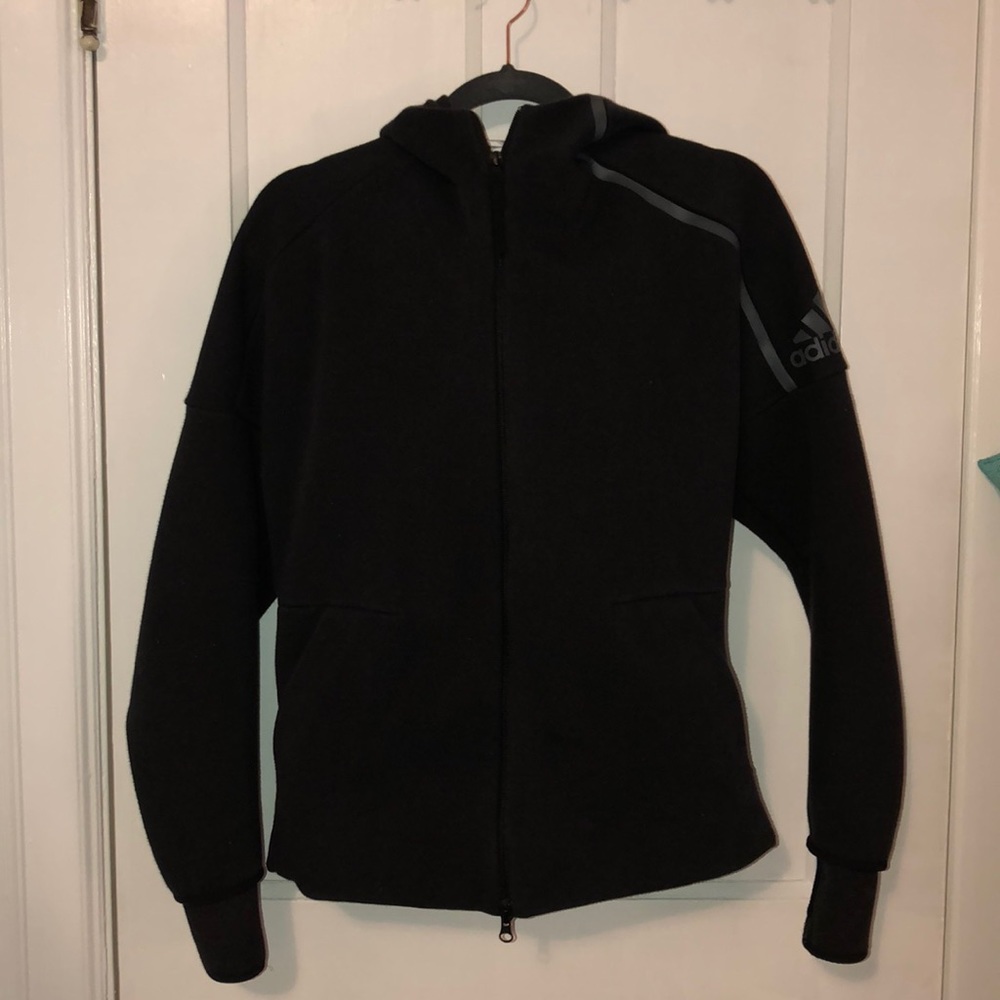 Adidas Black Zip Up